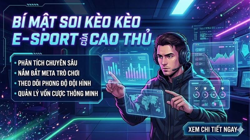 Bí mật soi kèo e-sport của cao thủ: Phân tích và chọn kèo thơm